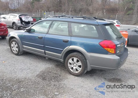 2005 Subaru Outback 2.5I z USA, uszkodzony, nr VIN 4S4BP61C257388441